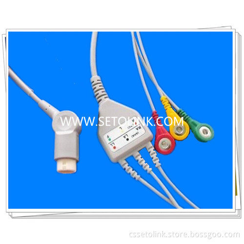 Philips M3/M4/M3046/MP20 Patient Monitor ECG Cables